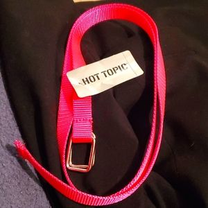 Hot pink belt
